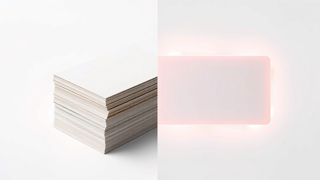 Digital vs Paper Business Cards: The Conversion Math That Settles It